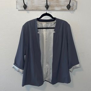 Stitch Fix Kenzie 3/4 sleeve blazer gray size 1x. Like New